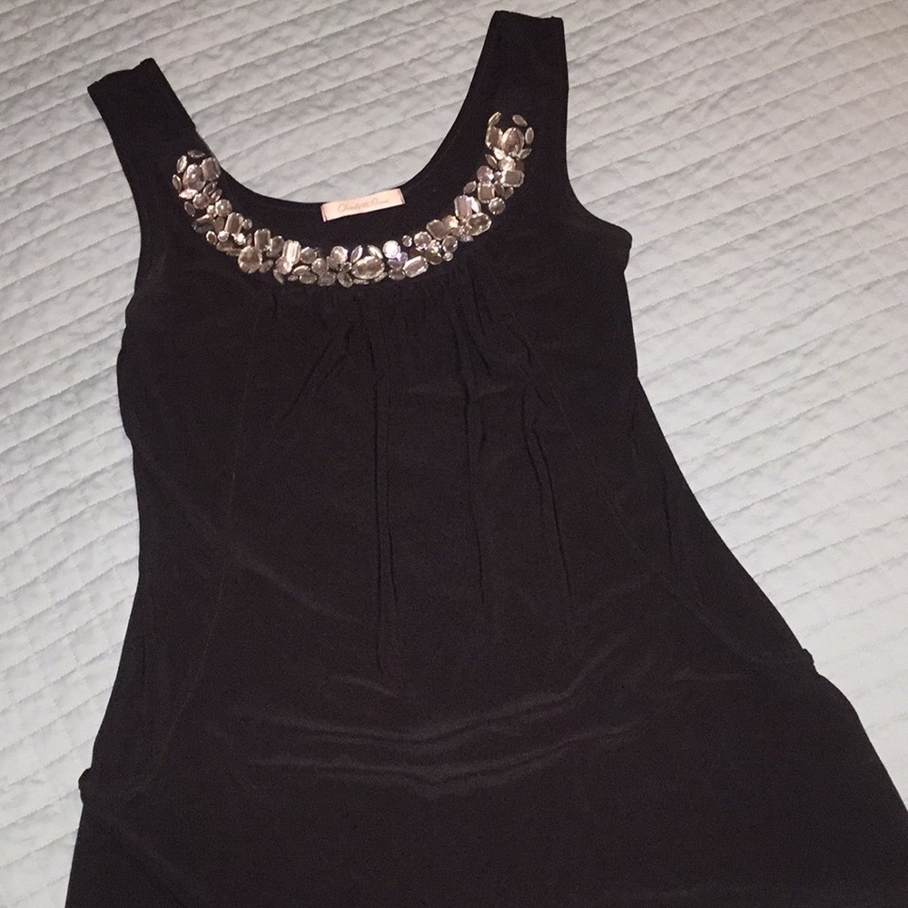 Charlotte Russe black rhinestone blouse